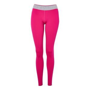 Ivy Park Beyoncé Logo Waistband Ankle Leggings Fuschia Pink Size Medium Athletic